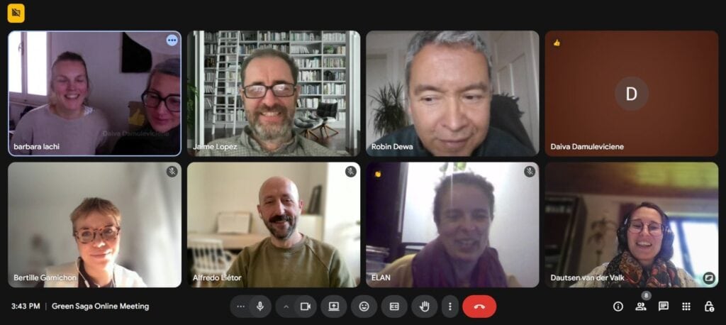 Green Saga Zoom meeting